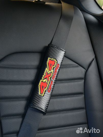 Накладки на ремень безопасности 4Х4 комп. 2 шт