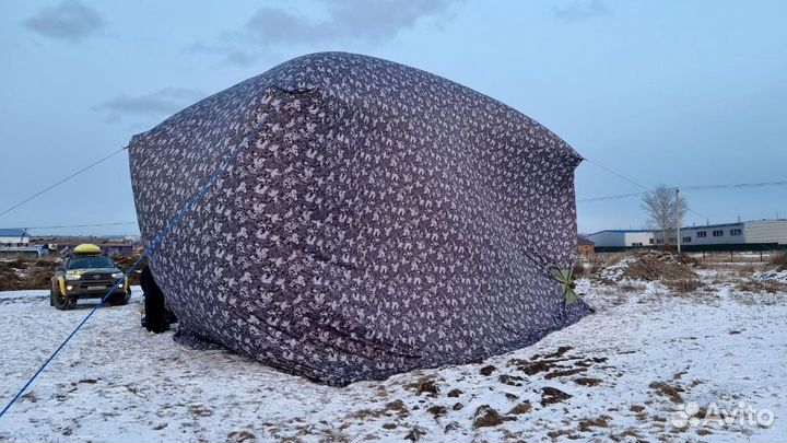 Бескаркасная палатка. Мобильный модуль