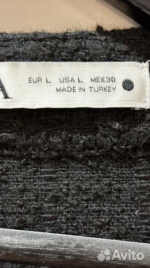 Твидовый пиджак платье zara