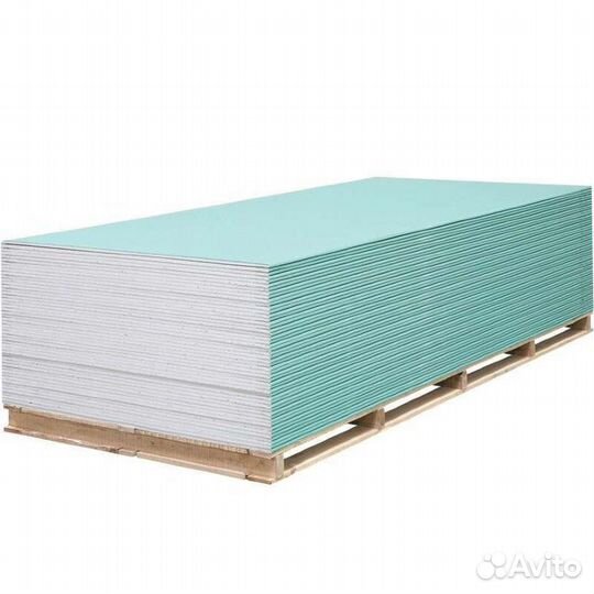 Гипсокартон влагостойкий, гклв