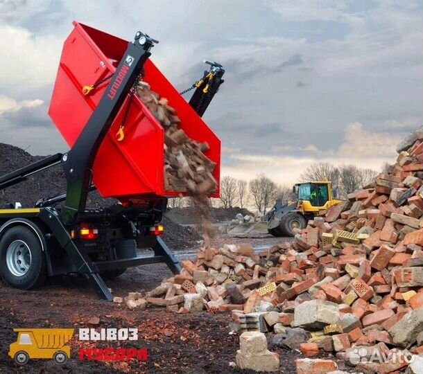 Вывоз мусора контейнером Газелью самосвалом