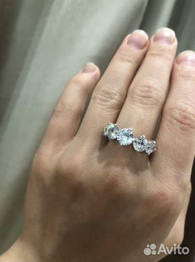 Серебряное кольцо корона