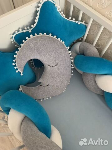 Бортик косичка в кроватку