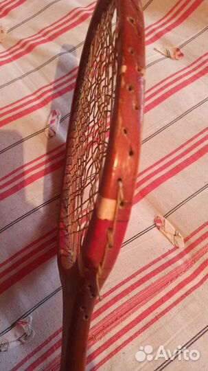 Ракетка тенисная ретро. 1950 года. Динамо