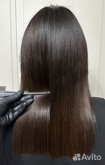 Модель на кератиновое выпрямление волос