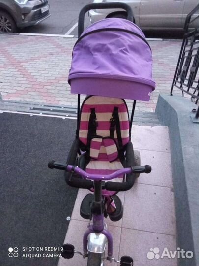 Детский велосипед с родительской ручкой