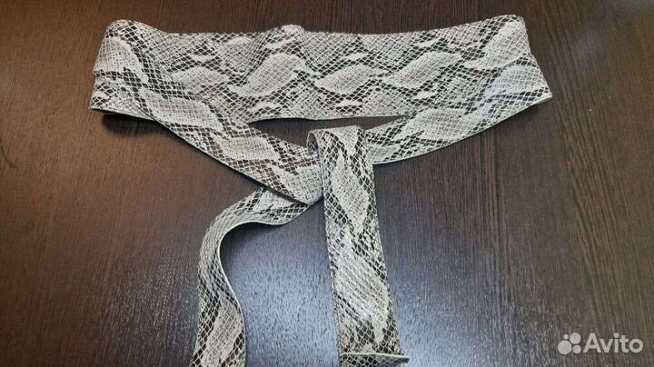 Длинный пояс-кушак (натуральная кожа, длина 2,80)