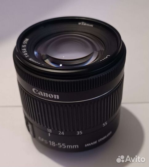 Объектив Canon EF-S 18-55mm F 4-5,6 IS STM б/у