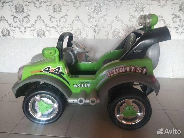 Детский электромобиль джип бу