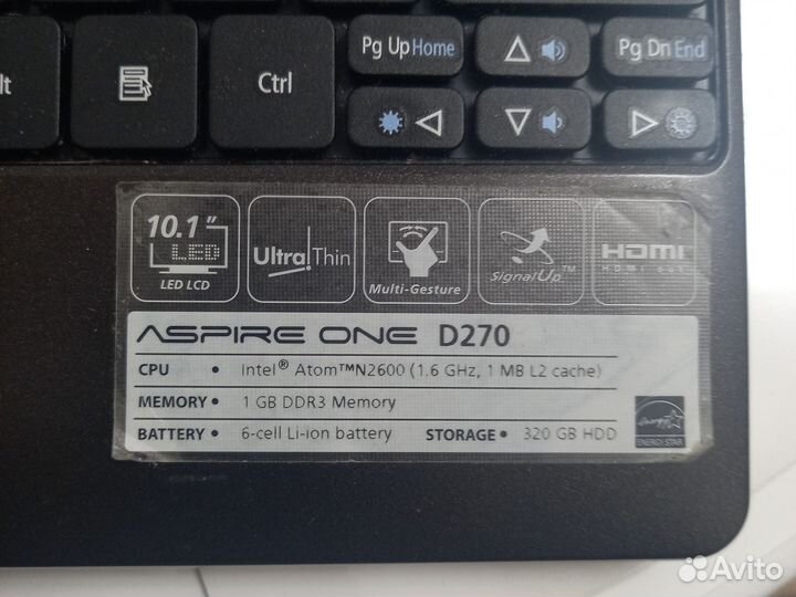 Нетбук acer aspire one
