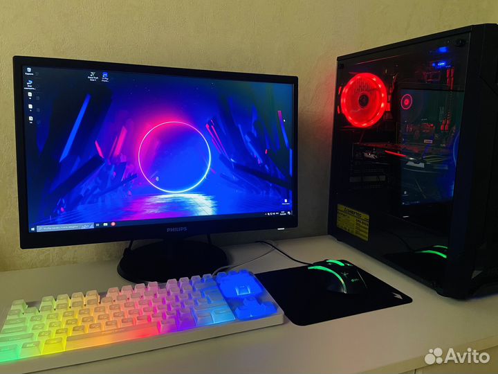 Игровой пк с монитором