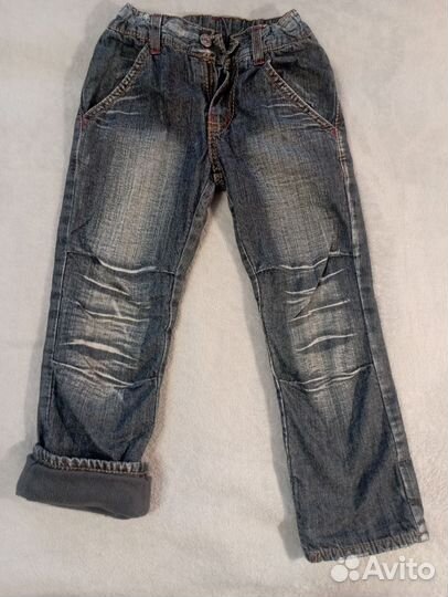 Джинсы с флисовым подкладом