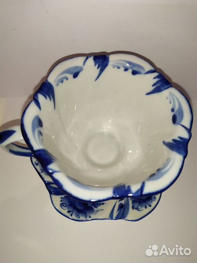 Чайная пара Гжель, Gallery, Гейзерная кофеварка