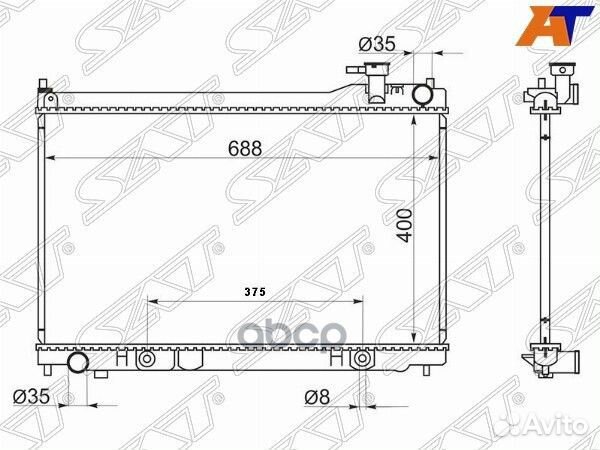 Радиатор Infiniti G35 02-07 / Nissan Skyline 01-07