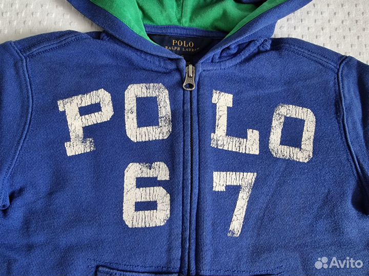 Polo Ralph Lauren толстовка на молнии 116 оригинал