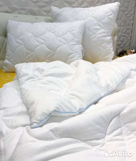 Подушки и одеяла бамбук, верблюд, лебедь, пух