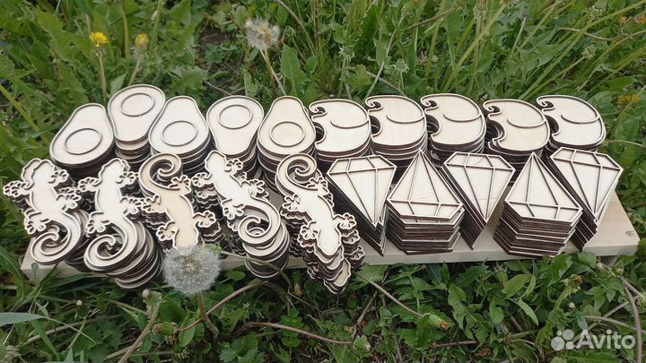 Деревянные заготовки для мозаики