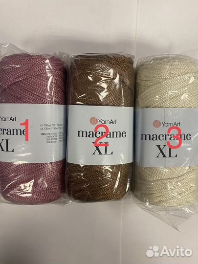 Пряжа Yarnart macrame xl