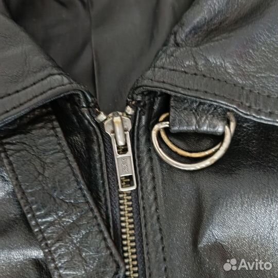 Куртка кожаная L
