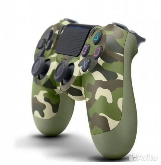 Геймпад беспроводной для PS4, Камуфляж зеленый