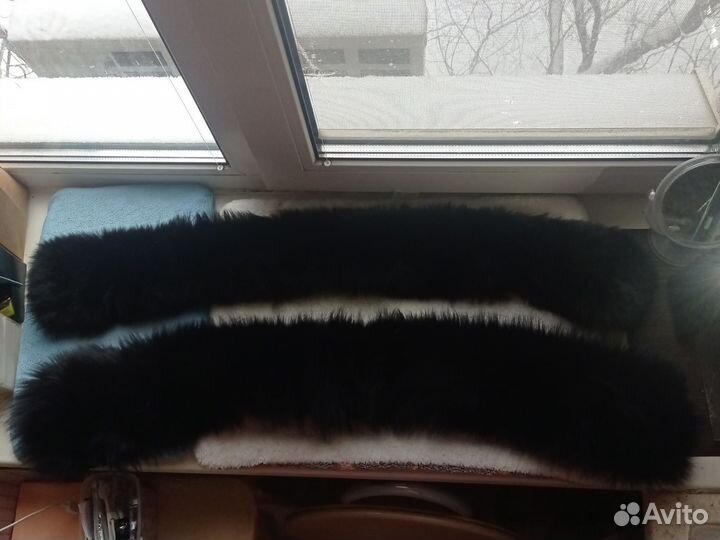 Воротник натуральный мех песец