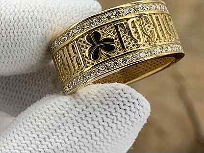 Золотое православное кольцо