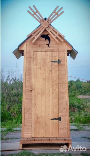 Дачный туалет деревянный BAG336