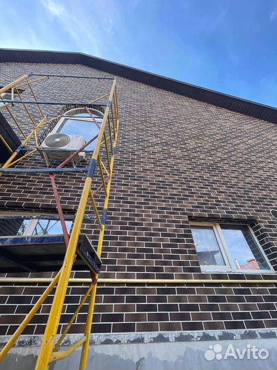 Гибкий кирпич на сетке для отделки