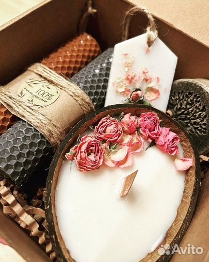 Набор из свечей, мыла, саше