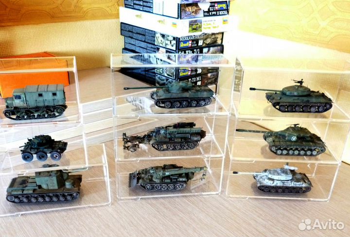 Футляр для модели танка 1/72 прозрачный