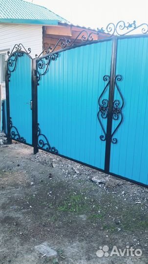 Ворота,заборы,лавки,мангалы,качели