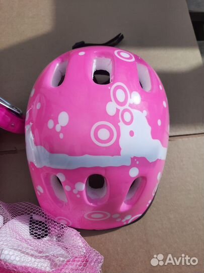 Ролики раздвижные розовые для девочки 31-34