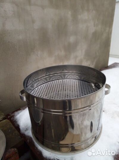 Каптильня 2 ярусная нержавеющая новая