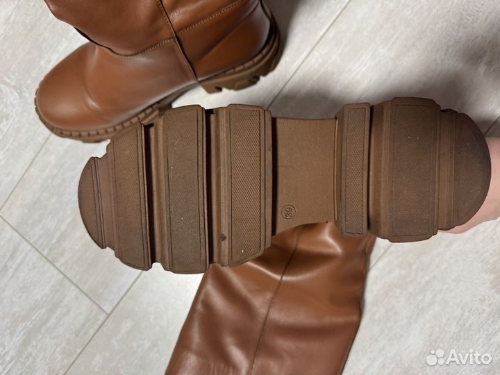 Сапоги зимние натуральная кожа 39 р-р