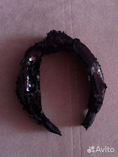 Ободок с пайетками