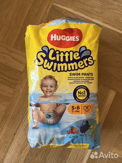 Подгузники трусики для плавания 5-6