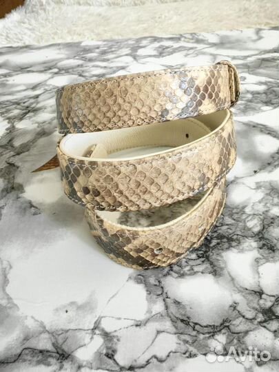 Ремень из змеи (кожа питона)