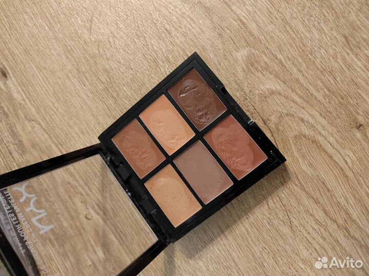 Палетки теней и помад Nyx