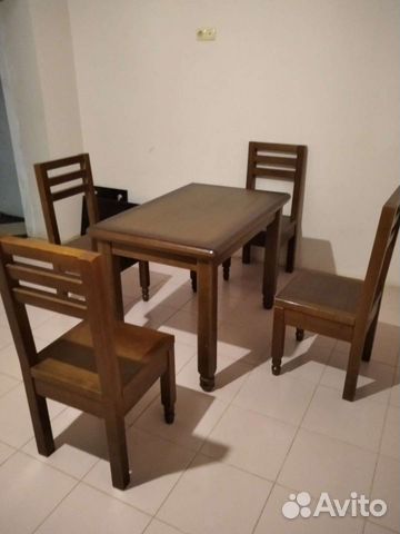 Кухонный стол и стулья массив дуба