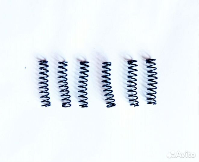Пружины жёсткие, L 20 мм, D 4 мм, 6 шт