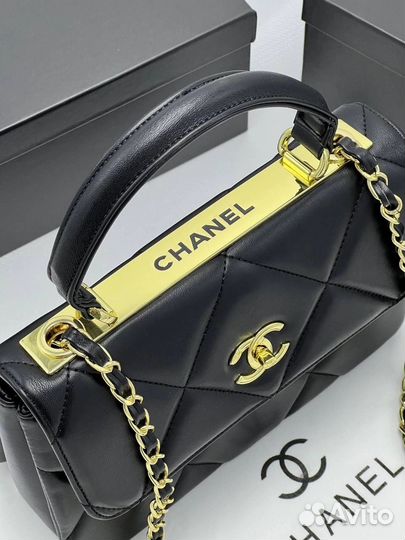 Сумка chanel натуральная кожа