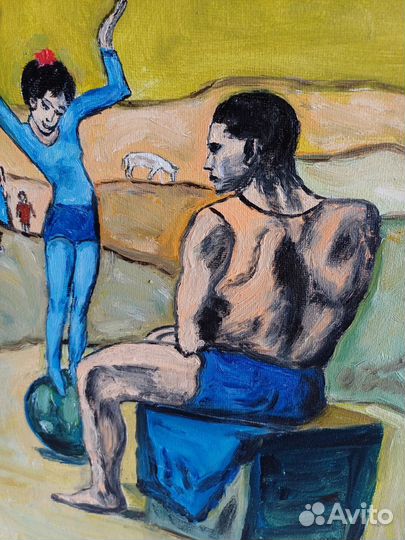 Копия картины Девочка на шаре,масло,холст,30х40