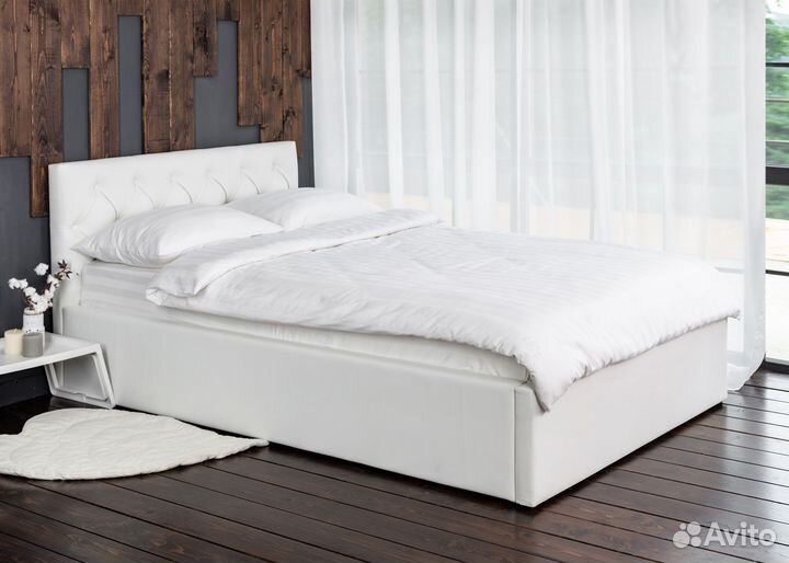 Кровать с матрасом 120х200 Барселона белая