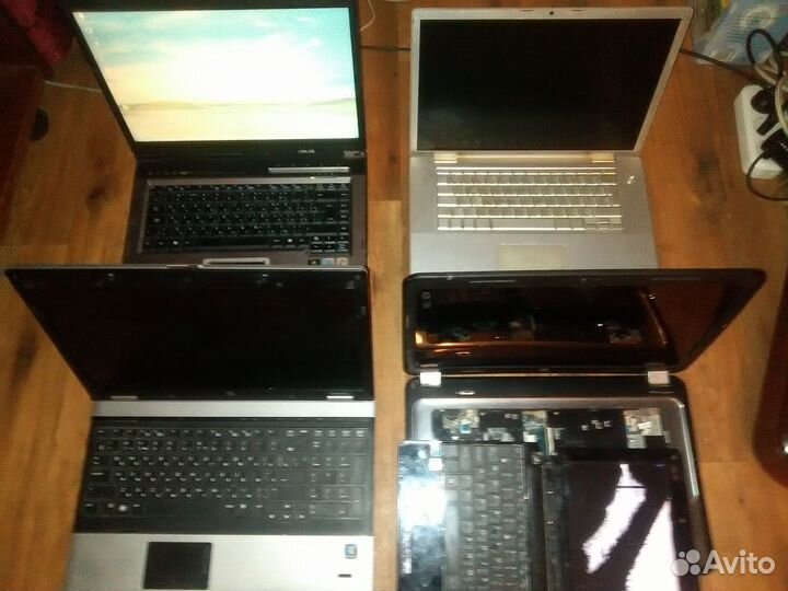 Ноутбуки рабочие и на части. Части от ноутов