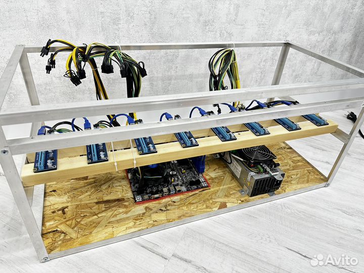 Основа (тушка) для майнинга на серверном блоке