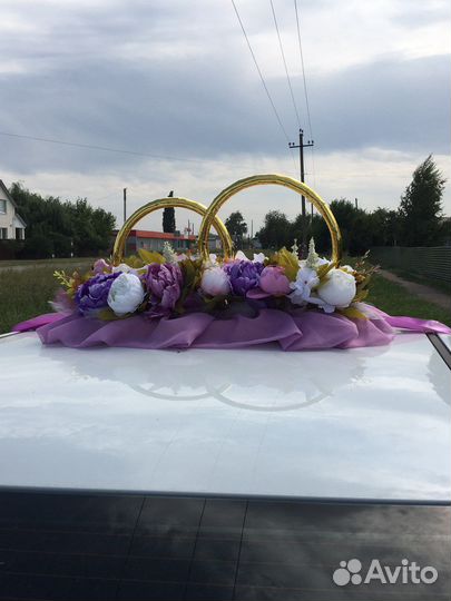 Свадебные украшения на машину