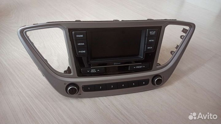 Магнитола с блютузом на Hyundai Solaris 2