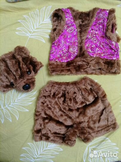 Карнавальный костюм детский медведь, заяц