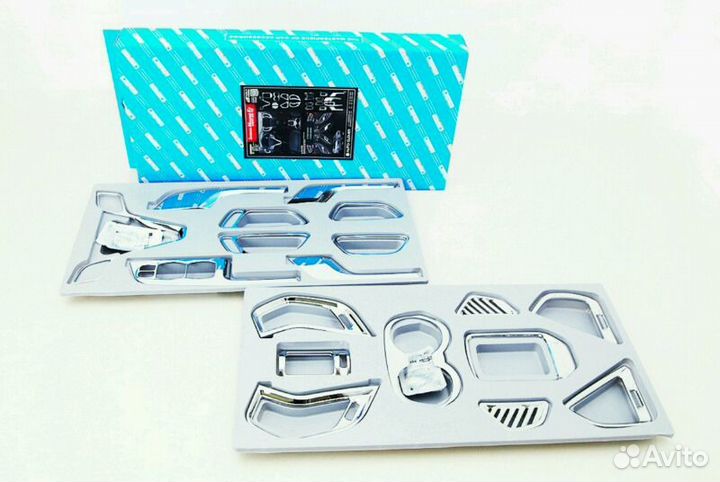 Hyundai santa fe 3 накладки на салон