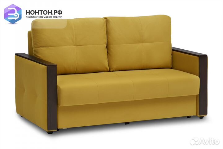 Диван еврокнижка Инсайд горчичный